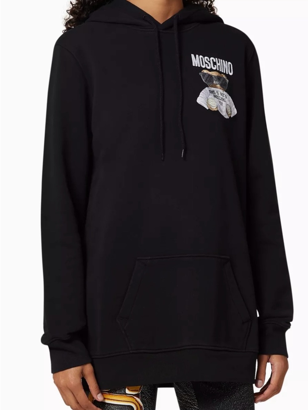 MOSCHINO Teddy Bear Cotton Hooded Sweatshirt Size 4